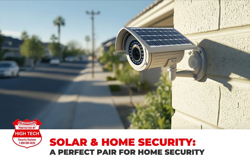 Solar-powered home security